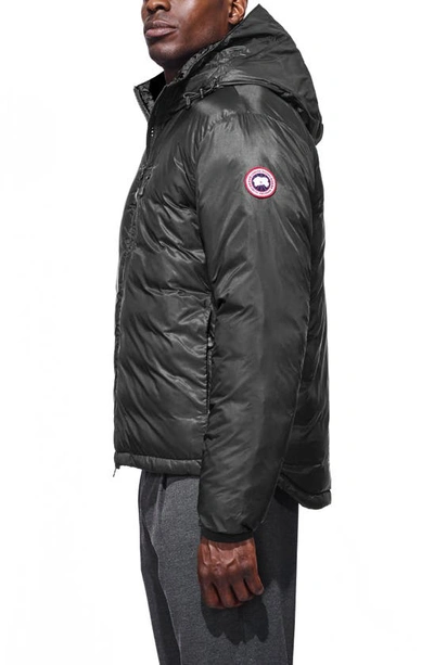 Shop Canada Goose 'lodge' Slim Fit Packable Jacket In Graphite/ Black