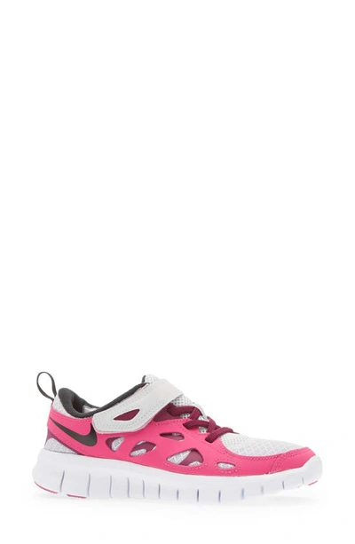 Shop Nike Free Run 2 Sneaker In Platinum/ Pink Prime/ Sangria