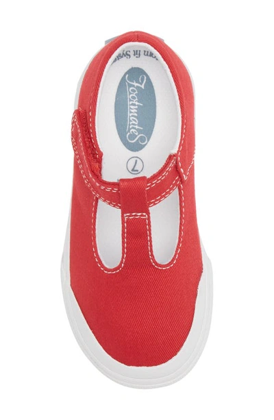 Shop Footmates Drew Mary Jane Sneaker In Red