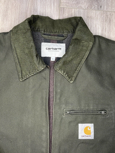 Pre-owned Carhartt Vintage  Detroit Jacket Small Work In Progress (wip) In Green