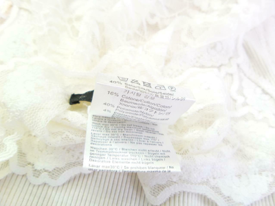 Pre-owned Liu •jo Liu Jo Women's Blouse Eu 40 Uk 14 / 12 Us 10 White Lace Silk