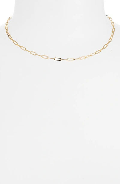 Shop Set & Stones Kenny Paperclip Link Necklace In Gold