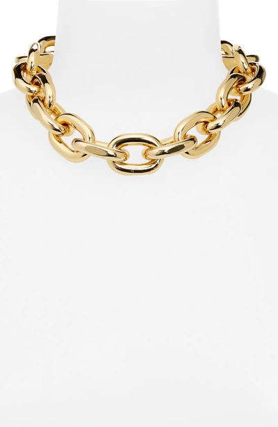 Shop Rabanne Xl Link Pendant Necklace In Gold