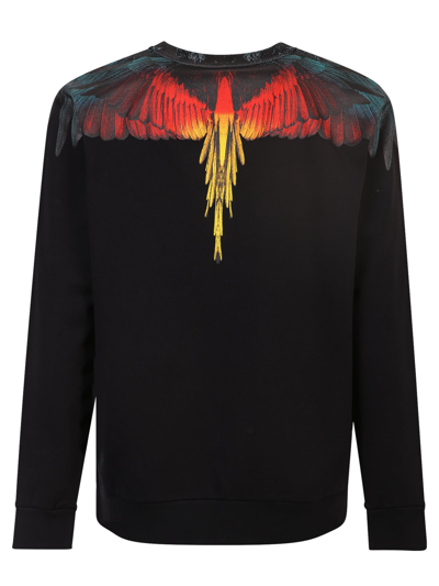 Shop Marcelo Burlon County Of Milan Marcelo Burlon Icon-wings Sweatshirt In Black