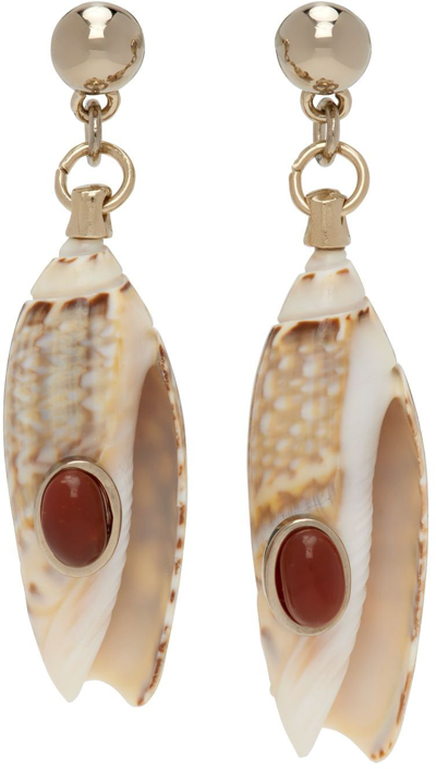 Shop Chloé Gold Lyv Earrings In 9da Gold Color