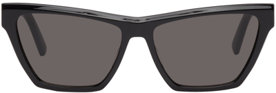 Shop Saint Laurent Black Sl M103 Sunglasses In 002 Black