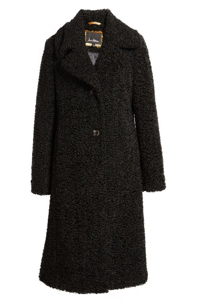 Shop Sam Edelman Teddy Bear Long Coat In Black