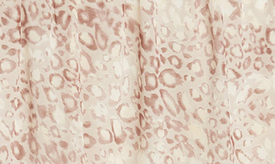 Shop Gibsonlook Chiffon Tiered Printed Skirt In Abstract Animal Swirl