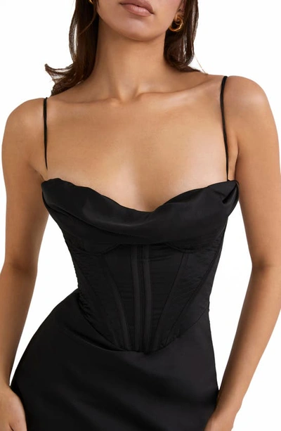 Shop House Of Cb Charmaine Corset Dress In Black
