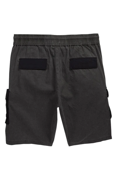 Shop John Elliott Miramar Utility Cargo Shorts In Black
