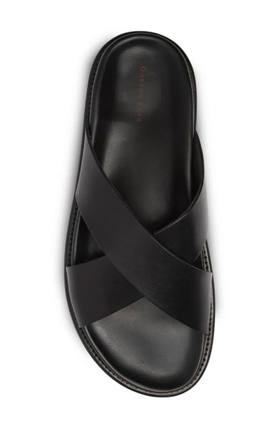 Shop Gordon Rush Seaside Crisscross Slide Sandal In Black