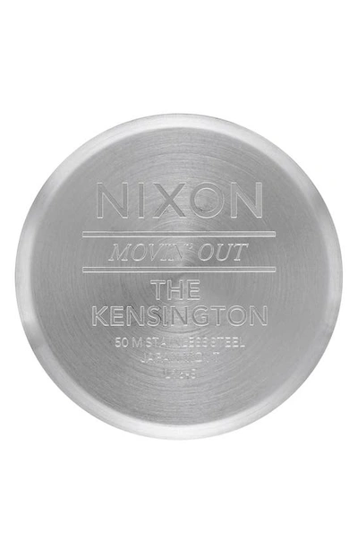 Shop Nixon The Kensington Bracelet Watch, 37mm In Silver/ Lavender/ Silver