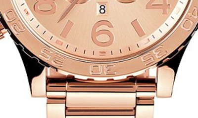 Shop Nixon 'the 51-30 Chrono' Watch, 51mm In Rose Gold