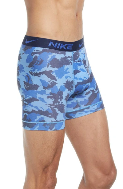 Shop Nike Dri-fit Assorted 2-pack Reluxe Boxer Briefs In Camo Print/ Obsidian