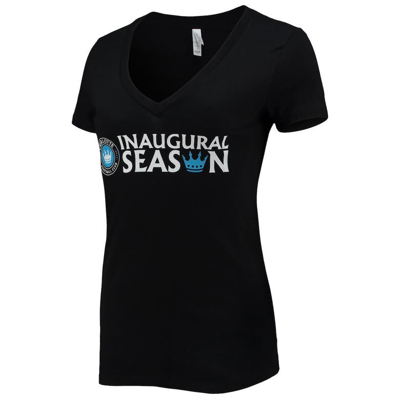 Shop 500 Level Black Charlotte Fc Inaugural Season V-neck T-shirt