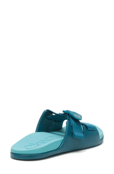 Shop Chaco Chillos Slide Sandal In Ocean Blue