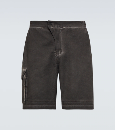 Shop A-cold-wall* Density Cotton Shorts In Black
