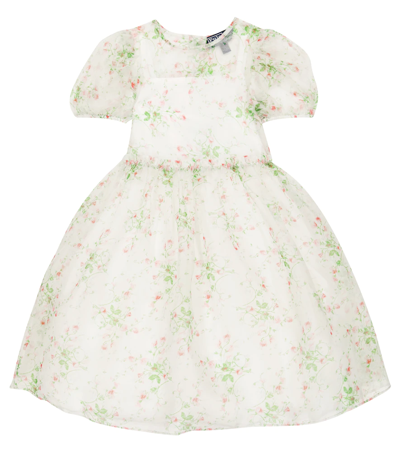 Shop Polo Ralph Lauren Cotton And Tulle Floral Dress In Antique Floral