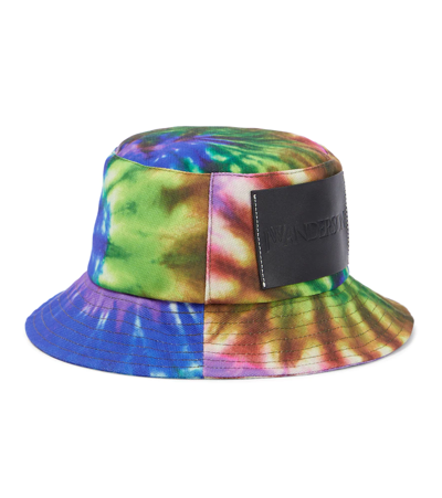 Shop Jw Anderson Tie-dye Bucket Hat In Pink/multi