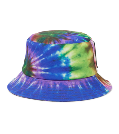 Shop Jw Anderson Tie-dye Bucket Hat In Pink/multi