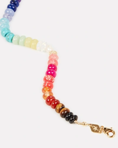 Shop Anni Lu Iris Rainbow Bracelet In Multi