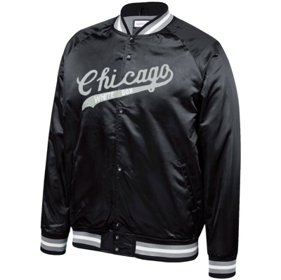 Shop Mitchell & Ness Black Chicago White Sox Satin Full-snap Jacket