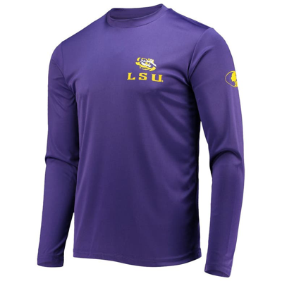 Shop Colosseum Purple Lsu Tigers Mossy Oak Spf 50 Performance Long Sleeve T-shirt