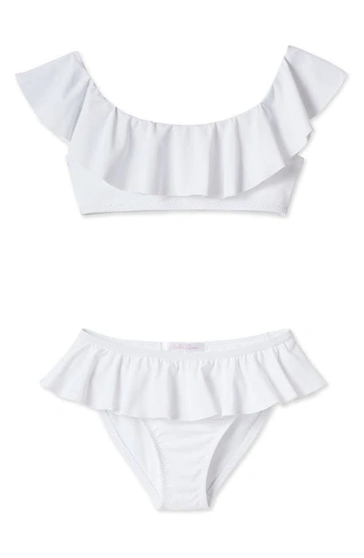 Shop Stella Cove Kids' Ruffle Two-piece Swimsuit In White