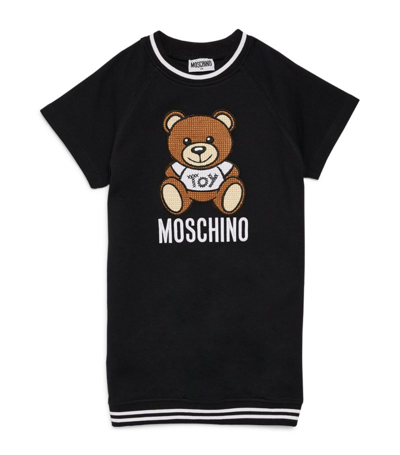 Shop Moschino Kids Teddy Bear T-shirt Dress (4-14 Years) In Black