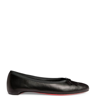 Shop Christian Louboutin Soniettina Leather Ballet Flats In Red