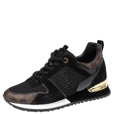 LOUIS VUITTON Run Away Sneaker Black. Size 38.5
