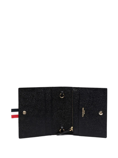 Thom Browne Rwb-bow Chain-strap Cardholder In Black