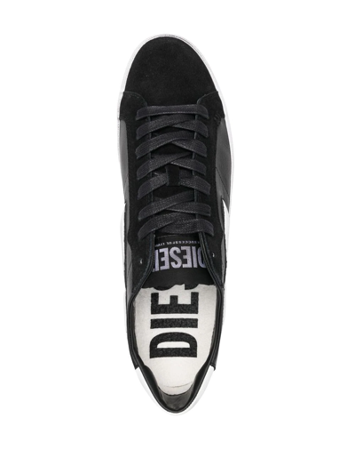 Shop Diesel Red Tag S-leroji Low-top Sneakers In Schwarz