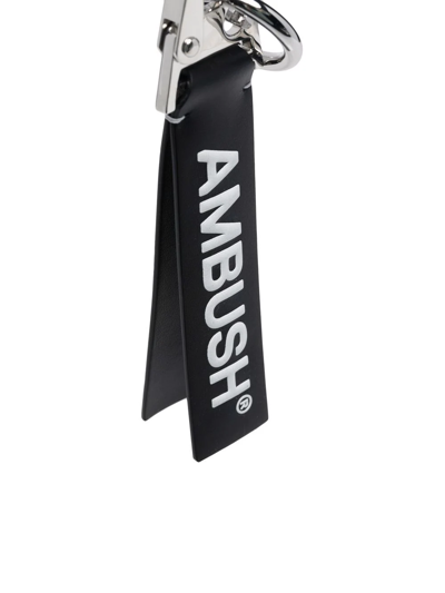 Shop Ambush Logo-lettering Leather Keyholder In Schwarz