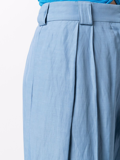 Shop Stella Mccartney High-waist Tailored Trousers In Blue