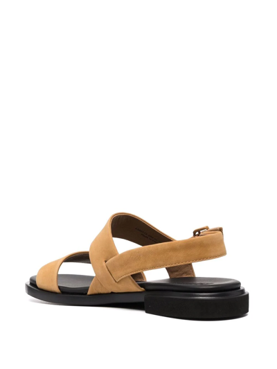 Shop Camper Edy Double Strap Sandals In Brown