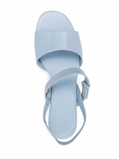Shop Camper Katie Block-heel Sandals In Blue