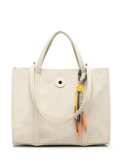 Shop Bimba Y Lola Large Tonal Tote Bag In Neutrals