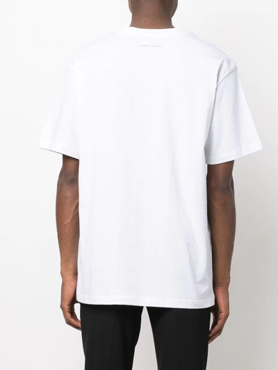 Shop Giuseppe Zanotti Graphic-print Cotton T-shirt In Weiss