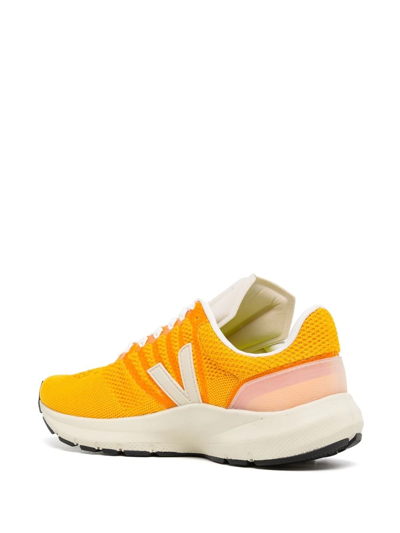 Shop Veja Marlin V-knit Sneakers In Orange