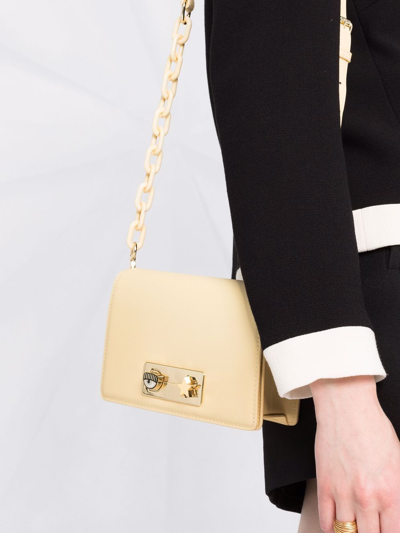 Shop Chiara Ferragni Eyelike Crossbody Bag In Neutrals