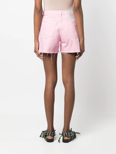 Shop Boyish Jeans High-waist Denim Shorts In Rosa
