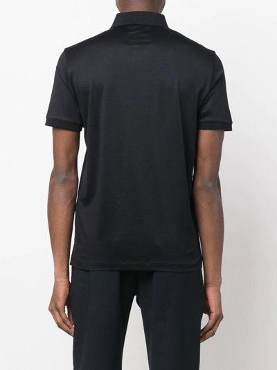 Emporio Armani Polo Blu Navy Basic In Blau