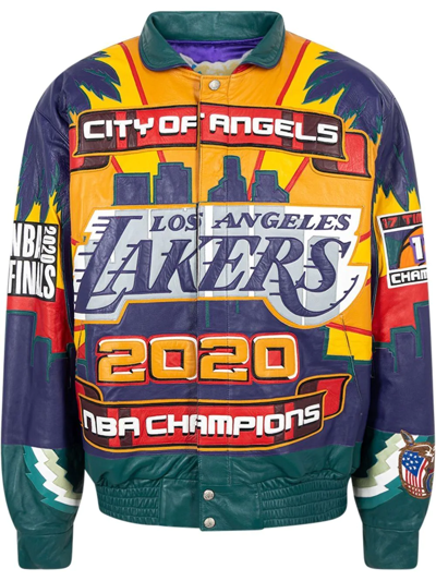 Shop Jeff Hamilton X Lakers 2020 Bomber Jacket In Violett
