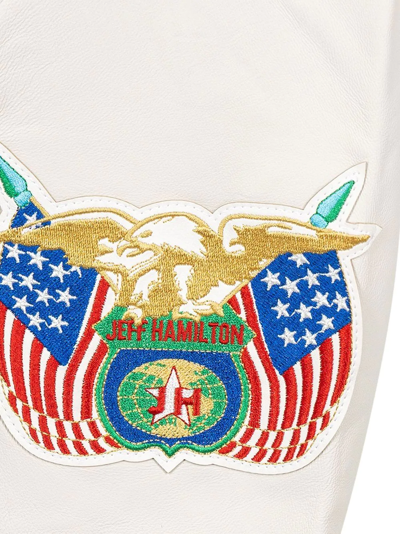Shop Jeff Hamilton X New York Knicks Bomber Jacket In Weiss