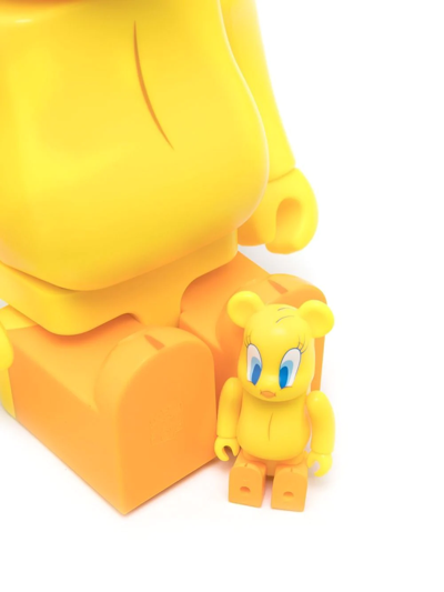 Medicom Toy X Warner Bros Be@rbrick Tweety 100% And 400% Figure Set In Yellow
