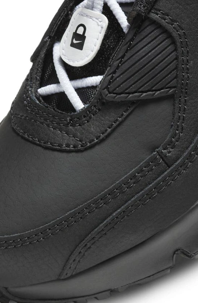 Shop Nike Kids' Air Max 90 Toggle Sneaker In Black/ Black