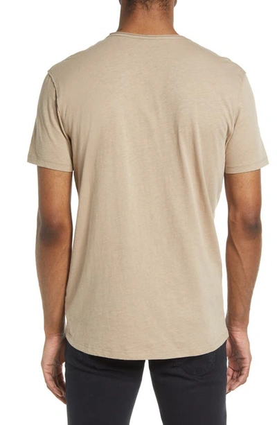 Allsaints Slim Fit Crewneck T-shirt In Pebblestone Taupe