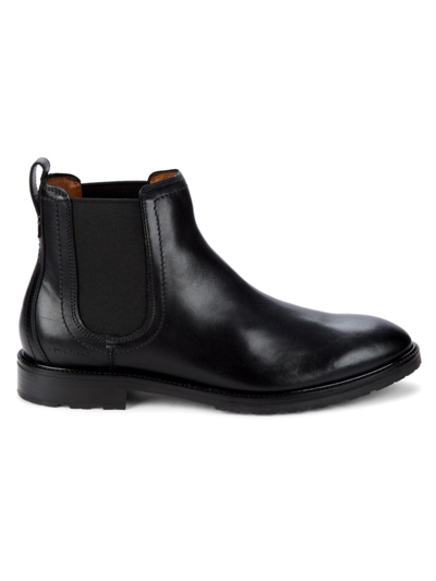 Shop Cole Haan Men's Warner Leather Chelsea Boots In Black