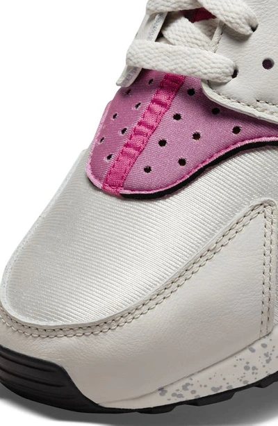 Nike Air Huarache ''light Bone/lethal Pink-univers'' Sneakers In Bone/ Gold/ Black/ Lethal Pink